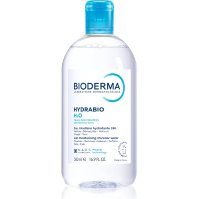 BIODERMA Hydrabio H2O мицеларна почистваща вода за дехидратирана кожа 500ml