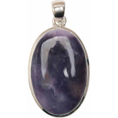 Nefertitis Opál Violet flame přívěsek stříbro P414 NF63848