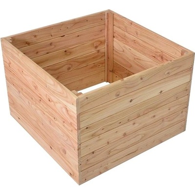ROJAPLAST Záhon vyvýšený Premium dřevo modřín 70 × 70 × 50 cm