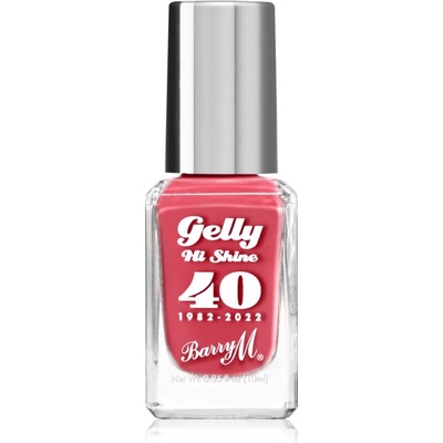 Barry M Gelly Hi Shine "40" 1982 - 2022 лак за нокти цвят Red Velvet 10ml