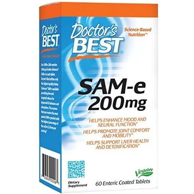 Doctor's Best SAM-e, 200 мг, 60 ентерични таблетки