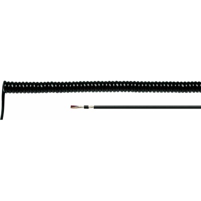 Helu 85985 špirálový kábel LiF12YD11Y 1000 mm/4000 mm 2 x 0.25 mm² čierna 1 ks