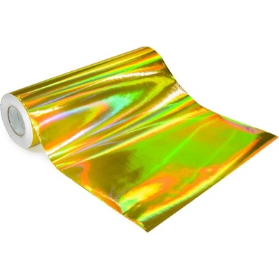 Univerzální hologramová samolepící fólie na metry - motiv zrcadlo zlaté