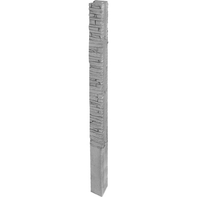 DITON Plotový systém QUICK WALL STONE Velikost: 15 × 15 × 320, Varianta: Quick wall stone - sloupek průběžný 240 přírodní, Povrch: natur, reliéfní