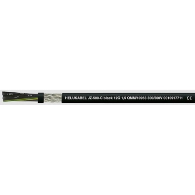 Helu JZ-500-C Black 10951-500 riadiaci 3 G 1 mm² 500m čierna