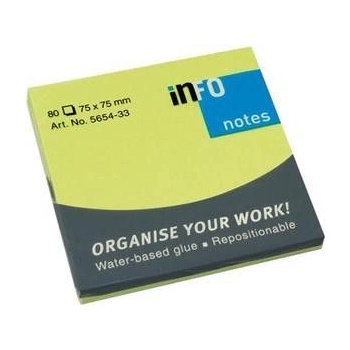 ЛИСТЧЕТА СЗЛ info notes 75/75ММ 80Л НЕОН ЗЛН