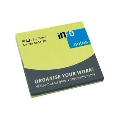 ЛИСТЧЕТА СЗЛ info notes 75/75ММ 80Л НЕОН ЗЛН