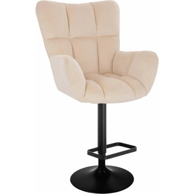 LuxuryForm Design Aurora Velur na čiernom tanieri krémové