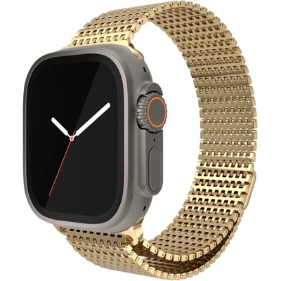 Метална каишка за Apple Watch 45/49MM от NEXT ONE - златиста (K-AW-4549-MESH-GLD)