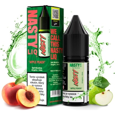 Nasty LIQ Salt Apple Peach 10 ml 10 mg
