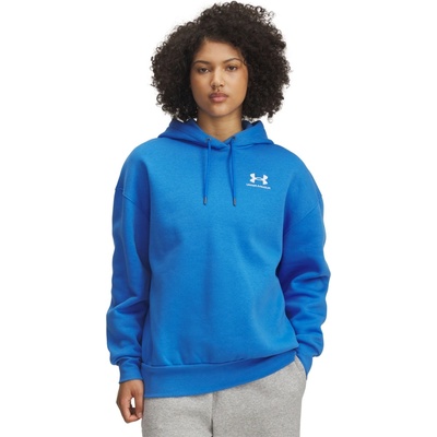 Under Armour Essential FLC OS Hoodie modrá biela