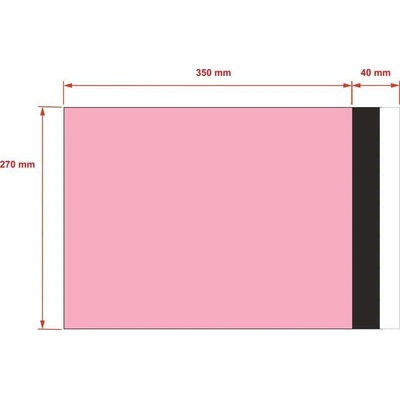 PLASTOVÉ OBÁLKY 270x350 mm růžové od 10 ks