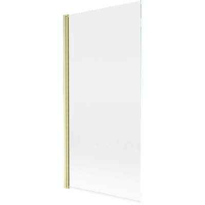 Mexen Mist параван за вана 1-крилен 90 x 150 см, прозрачен, златисто четкан - 8A9-090-001-55-00 (8A9-090-001-55-00)