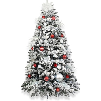 LAALU Ozdobený stromeček POLÁRNÍ RŮŽOVÁ 150 cm s 133 ks ozdob a dekorací