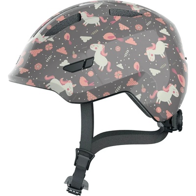 ABUS Детска каска за велосипед ABUS Kid's Smiley 3.0 Bike helmet - Grey Horse - размер S 45-50 cm (851-1165-0511)