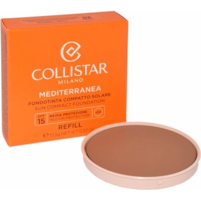 Collistar Mediterranea Sun Compact Foundation REFILL pudrový make up SPF15 03 Capri 10,5 g