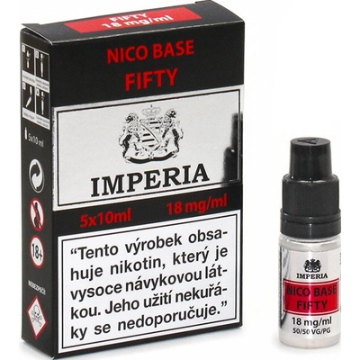 Imperia Nikotinová báze CZ PG50/VG50 18mg 5x10ml