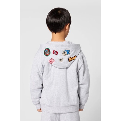 KENZO суичър с цип и качулка за деца от памук (K61927.162)