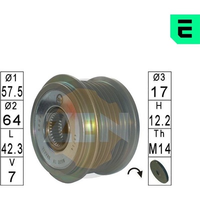 Voľnobeżka alternátora ERA ZN5609