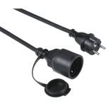 Hama Outdoor разклонител 5 м 1 Изход(и) за променлив ток На открито Черен (223251)
