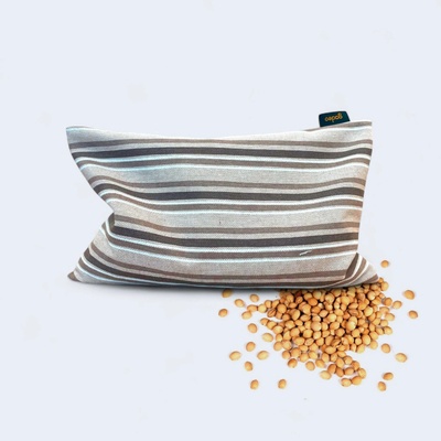 GADEO nahřívací třešňový polštářek PRUHY béžová 18 x 28 cm – Zboží Mobilmania