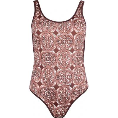 Oxbow Дамски бански костюм Oxbow Women's Darts One Piece Swimwear Swimsuit - Hazy Pink - размер L (150-5823-0114)