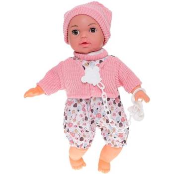 Mikro Бебе 30см мигащо меко тяло на батерии 12звука с биберон