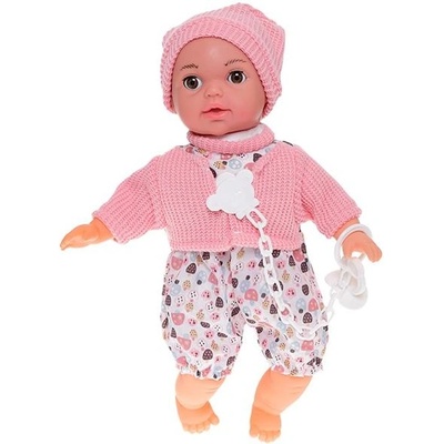 Mikro Бебе 30см мигащо меко тяло на батерии 12звука с биберон