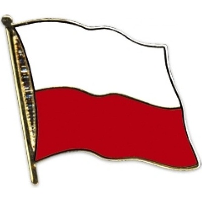 Odznak (pins) 20mm vlajka Poľsko - farebný