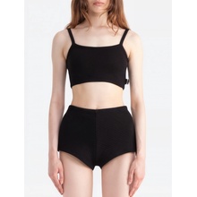 #VDR Quilted Black Crop Top černá