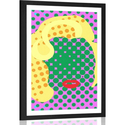 Plagát s paspartou Marilyn Monroe v pop art štýle