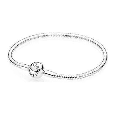 Pandora náramok Moments hladký strieborný s klipovým zapínaním 20 cm 590728-20