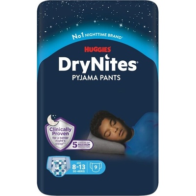 Huggies DryNites 8-13 30-48 kg Conv Boy 9 pcs