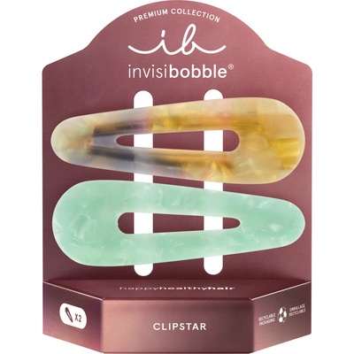 Invisibobble Clipstar PREMIUM Rainbow Carousel - Sponka do vlasů 2ks