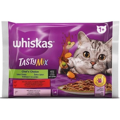Whiskas пауч - избор на готвача 4 х 85 гр