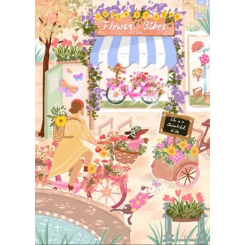 Pieces & Peace - Puzzle Flower Bikes - 500 piese
