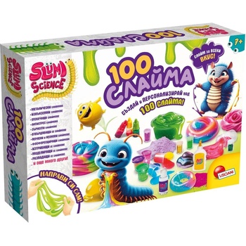 Lisciani Giochi Творчески комплект Lisciani Slumi Science - Направи си сам 100 слайма (LIBG109982)