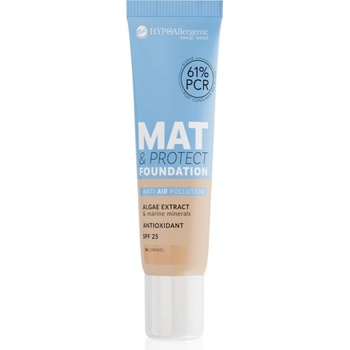 Bell Hypoallergenic Mat & Protect dlouhotrvající matující make-up SPF25 06 Caramel 30 g