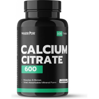 Warrior Calcium Citrate 600 Vápník citrát 100 tablet – Hledejceny.cz