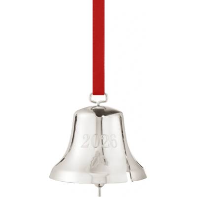 Georg Jensen Vánoční ozdoba Bell Palladium 2026 – sběratelská edice, stříbrná barva, kov