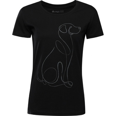 ALPINE PRO Дамска тениска от органичен памук ALPINE PRO TERMESA 3 black вариант pe ALPINE PRO | Cheren | ЖЕНИ | XS