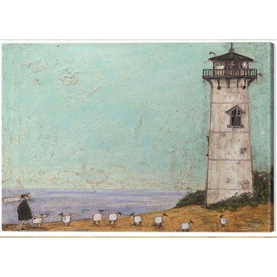 Obraz na plátne Sam Toft - Seven Sisters and a Lighthouse, 2 - 50×40 cm