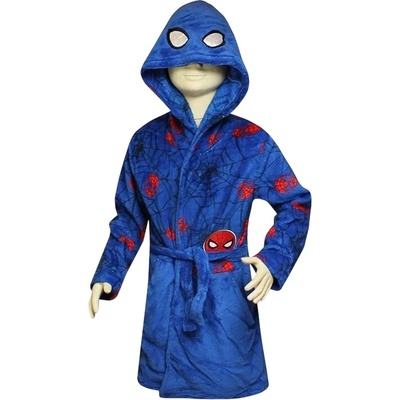Detský župan Spiderman s kapucňou