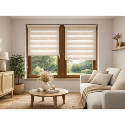 Zebra-shop Den a noc Mini Premium Krémový melír BH 13 150 x 52 cm bílá