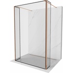 Mexen Kioto свободностояща душ кабина 100 x 30 x 30 см, черна рамка, розово злато - 800-100-030-222-60-70-030 (800-100-030-222-60-70-030)