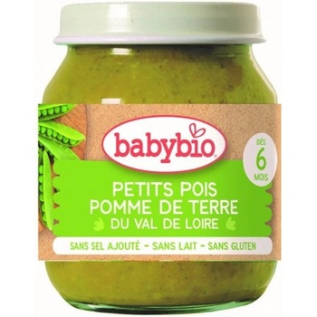 Babybio БИО Зеленчуково пюре Зелен грах 6м+ 130г