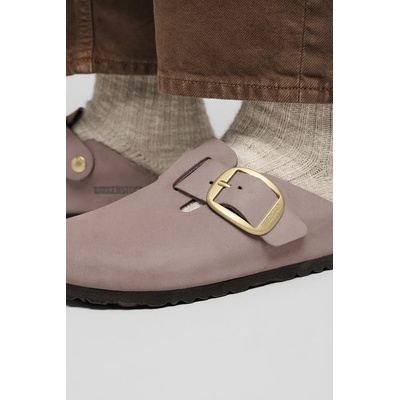 Birkenstock Чехли от набук Birkenstock Boston Big Buckle (1030544)