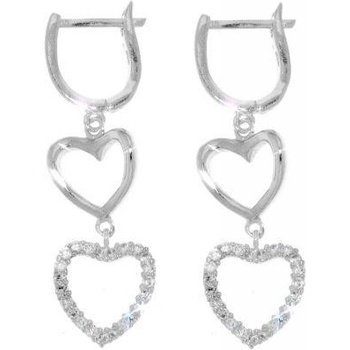 Pattic náušnice strieborné IS51004