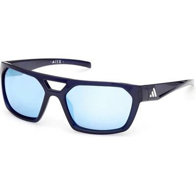 Adidas Мъжки слънчеви очила Adidas eyewear ES0004 Mirror S3 Sunglasses - Shiny Blue / Blue Mirror - размер One Size (205-7199-0211)