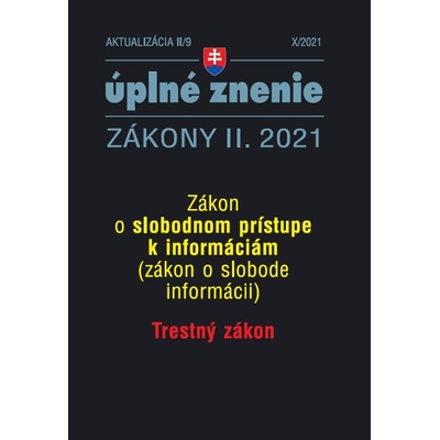Aktualizácia II/9 - Trestný zákon - Poradca s.r.o.